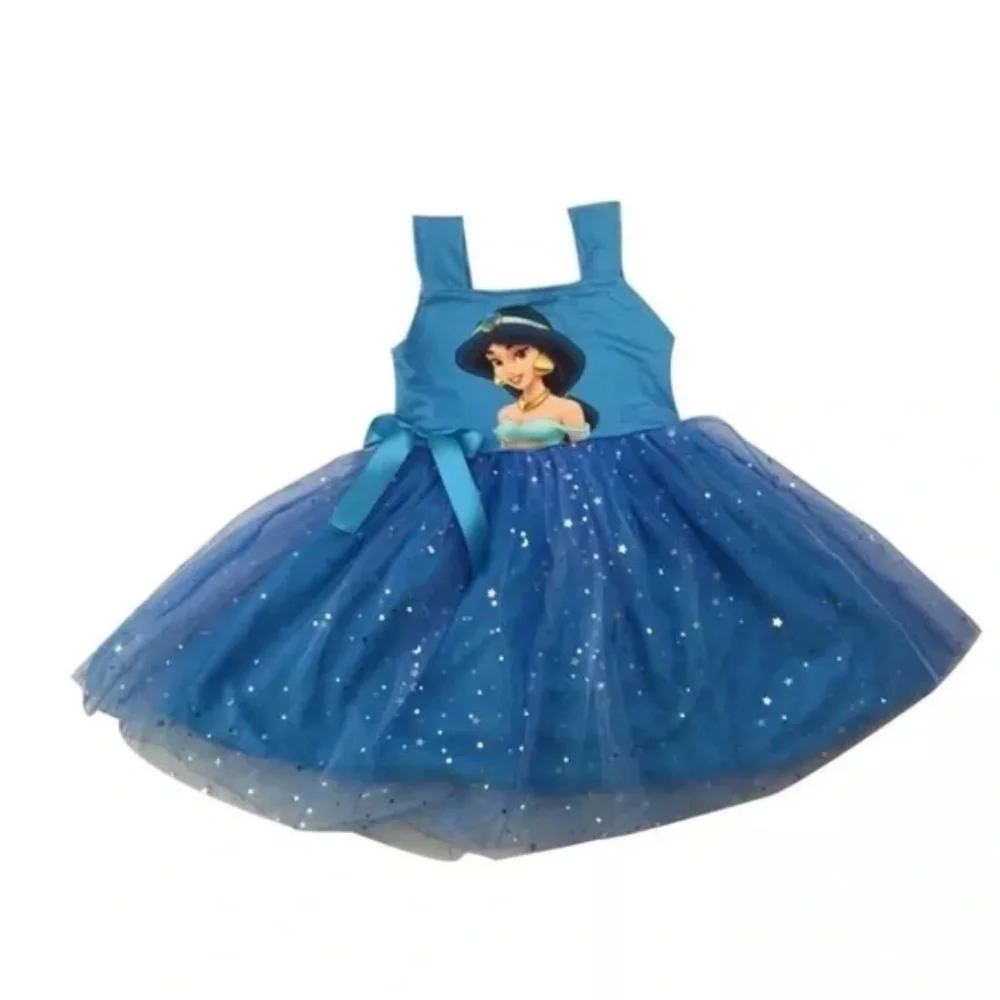 Boutique Princess Jasmine Cute Sparkly Dress Tutu sweet girl - Picture 9 of 9